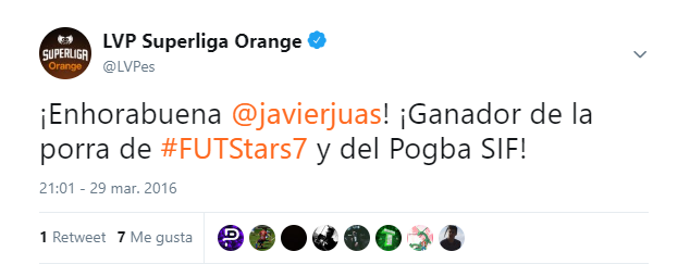 LVPes's tweet photo. 📅 #TalDíaComoHoy hace 3 años, uno de nuestros King of the Hill @javierjuas ganaba el sorteo de #FUTStars, nuestro antiguo programa de FUT. Old but gold. https://t.co/ATzqNHTI31