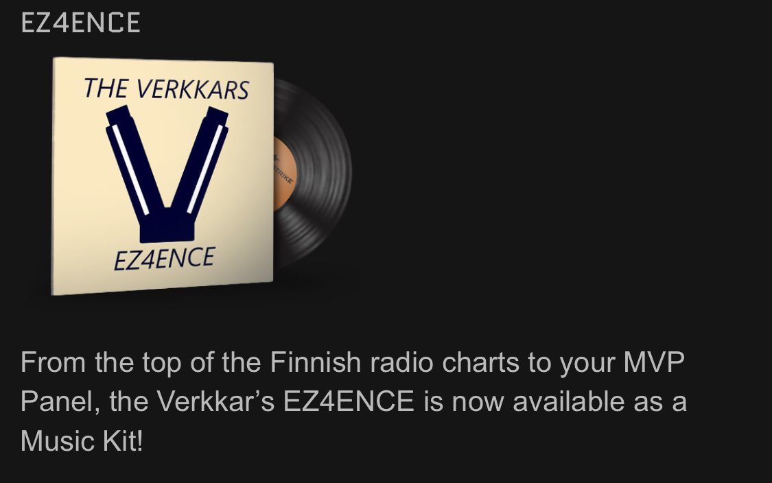 ARVONTA! Uuden CS:GO-päivityksen myötä arvonme 3kpl @theverkkars:n #EZ4ENCE music kittejä! 🔥

Osallistu painamalla RT ja tykkäämällä tästä päivityksestä! Arvonta suoritetaan sunnuntaina 31.3. kello 18:00! Jos saadaan yli 100 RT, Kitit tulee olemaan StatTrakeja 😏 #esportsfi