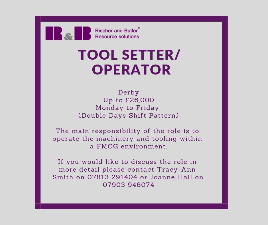 RischerButler's tweet image. Apply at tinyurl.com/yxzd3meb
#toolsetter #tooloperator #derby #jobs