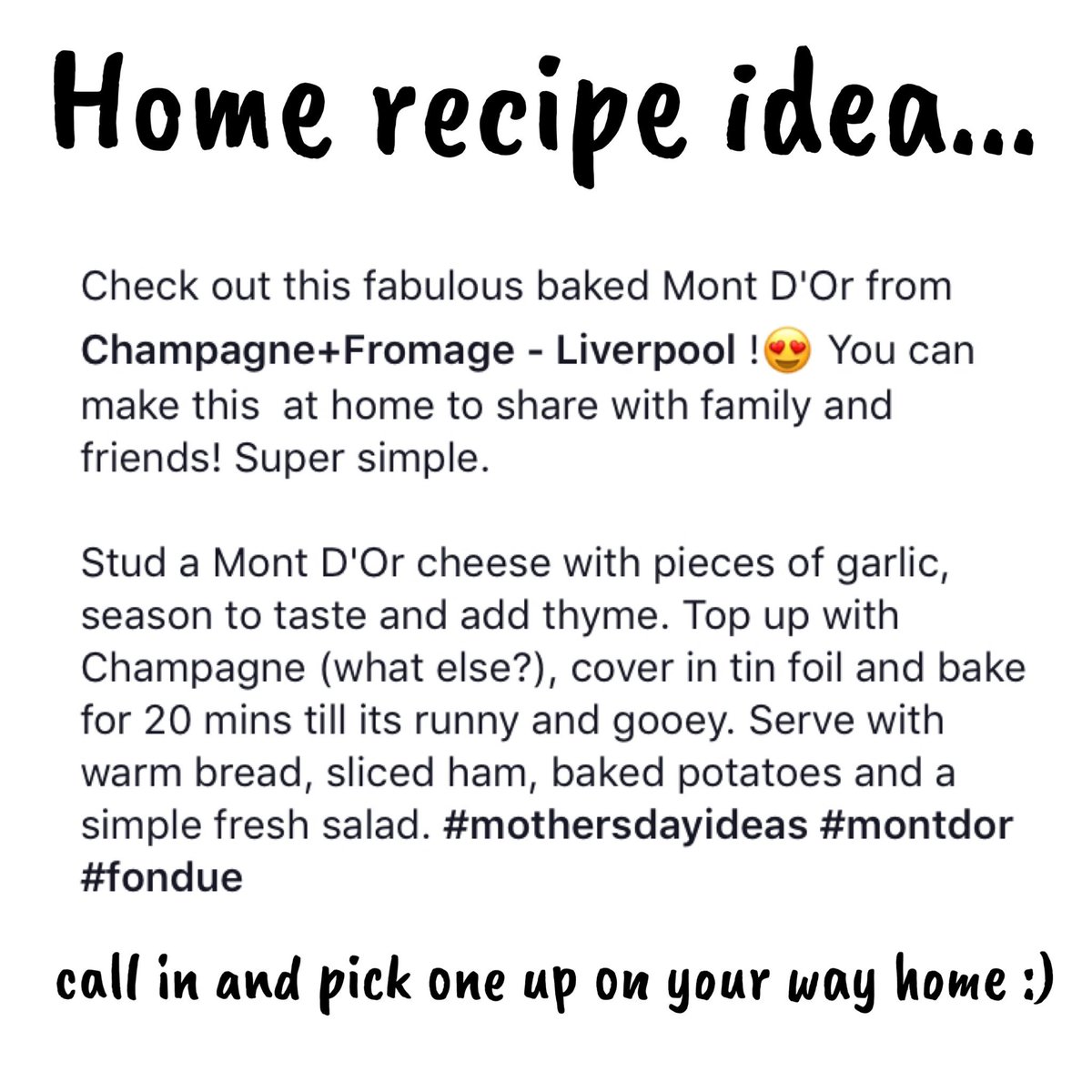 ashcroftLpool's tweet photo. We have a champagne &amp; cheeses available to take away! Come and check us out today #Liverpool #FridayFeeling #weekend 🥂🇫🇷 https://t.co/J2wQTm7Llp