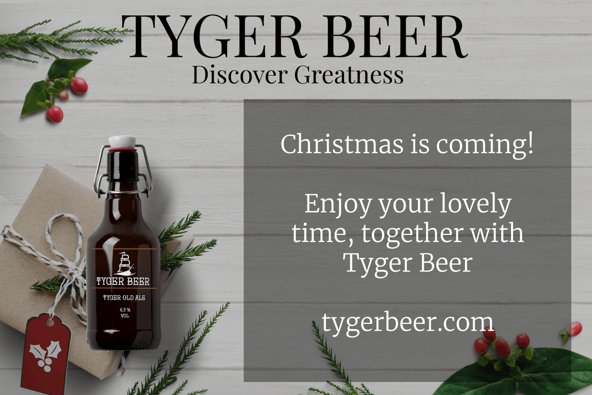 TygerBeer's tweet photo. Christmas, the most wonderful time of the year! Enjoy your lovely time, together with Tyger Beer! https://t.co/1W62UgQGnT