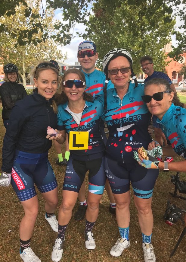 Fuzzyleeza's tweet image. Day 0: #mercersupercycle19. We were lucky enough to view the houses we raise money to build for rural cancer patients. I am a “learner” marshal this year so @KJ_AUS got me some special L plates @lifeatmercer #merceractive #MercerCares @supercycle_au
