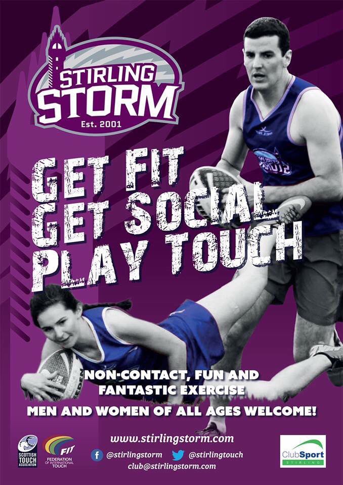 StirlingTouch's tweet photo. Get excited, bring your friends, Storm are back for new season! Starting Monday 1st April at Bridgehaugh. #newseason #bringthestorm #touchrugby https://t.co/YkVwjDbe06