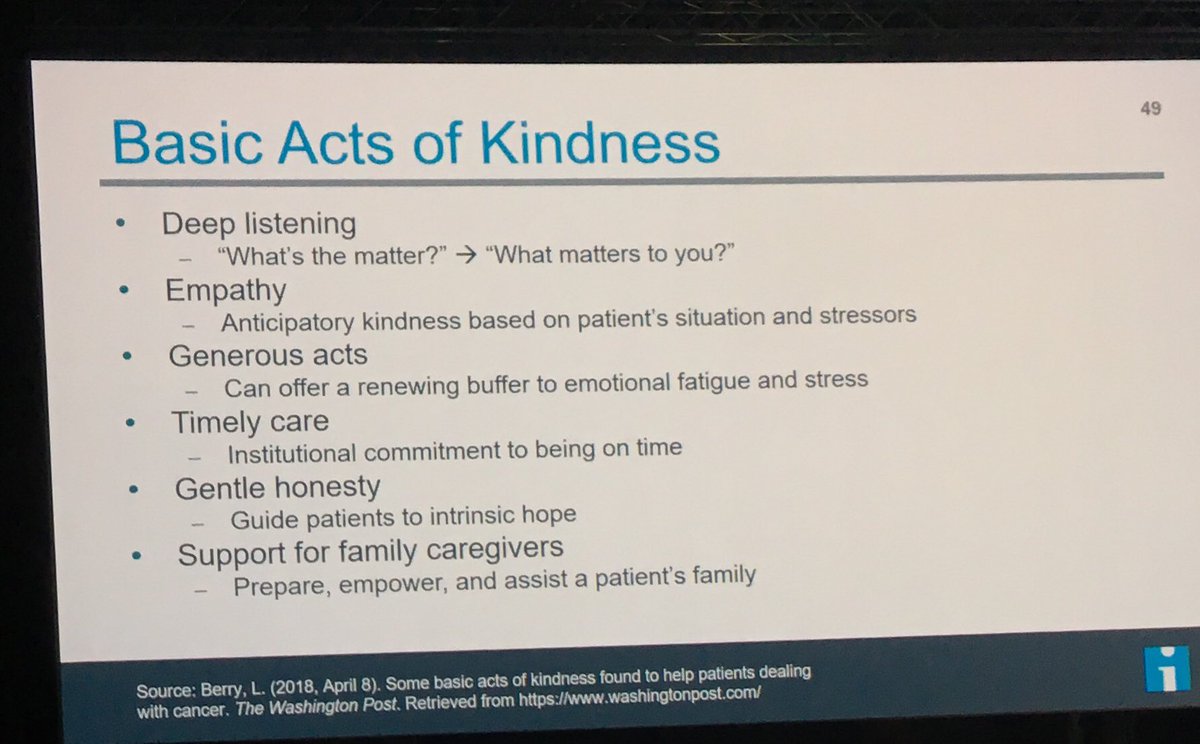 mneil02's tweet photo. I talk a lot about kindness in the pressures of working in a busy hospital... and I’ll keep saying it, not only is there no reason not to be kind to each other, it’s actually important for our patients! #Quality2019 https://t.co/OPABP5GBAf