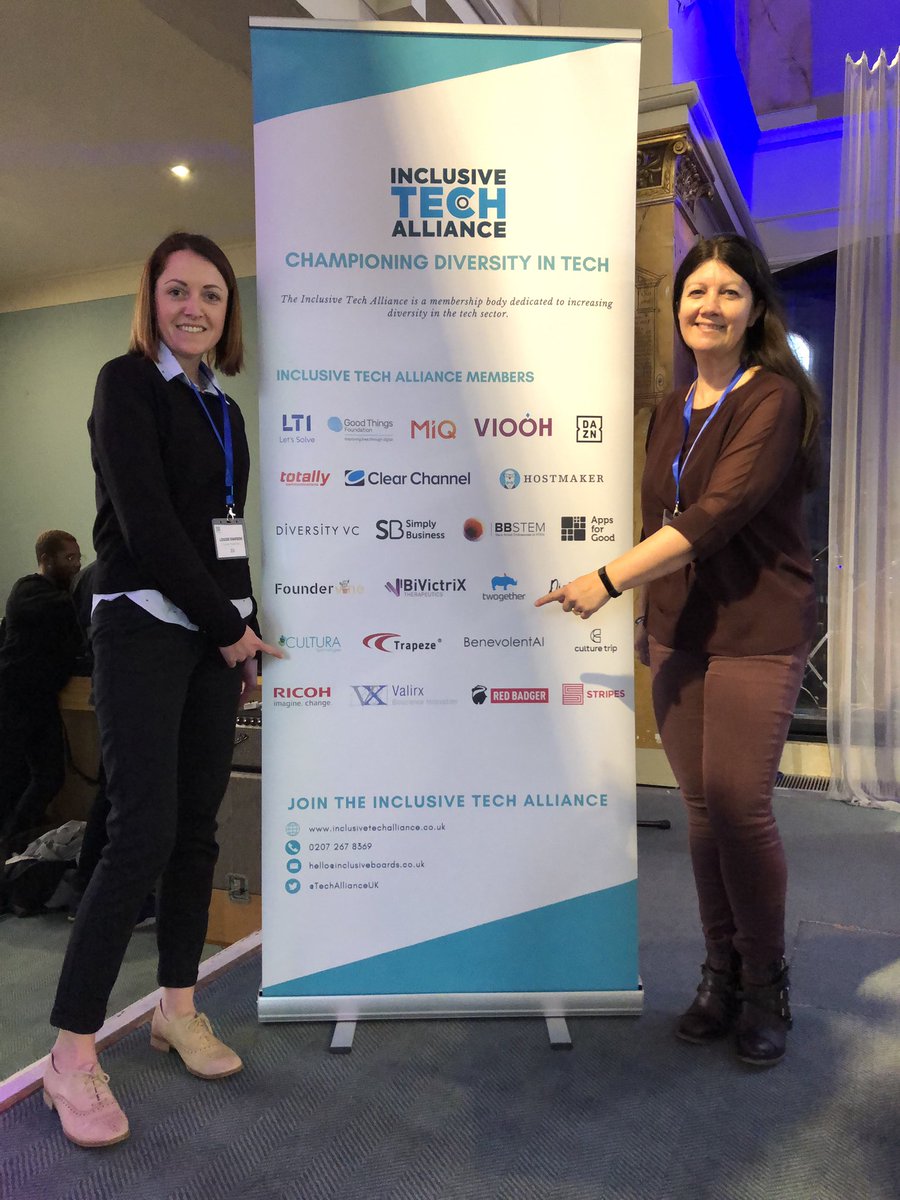 ClarkeClair's tweet photo. #ITAWomenInTech @TrapezeGroupUK @culturatech @primetics | proud to be founding members of @TechAllianceUK https://t.co/Hk3ylqkl2P