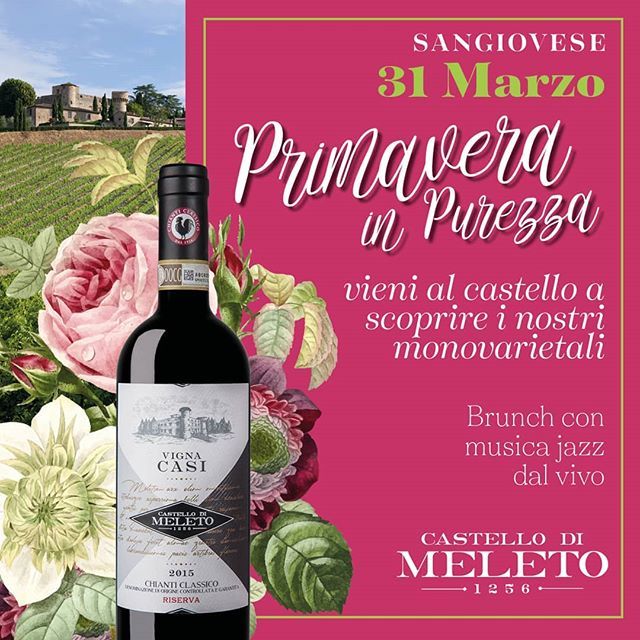 🏰🌷Protagonista del terzo appuntamento è il Re indiscusso della Toscana: il SANGIOVESE 🍇

Per info e prenotazioni:
enoteca@castellomeleto.it
0577749129

#brunch #wine #winelovers #chianti #vermentino #musicalive #jazz #CastellodiMeleto ift.tt/2uwAzvH