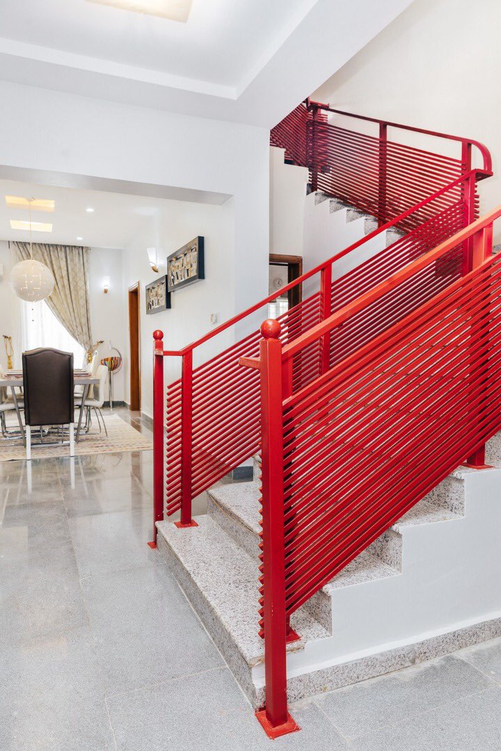 fareedahibrahim's tweet photo. Did this staircase for a client. I had to tell her I would change the paint color with zero cost to her before she agreed to this red painted staircase. She loved it. Sometimes architects have amazing ideas but don’t know how to convince clients. Trust your architects a bit more. https://t.co/FVXO2JWvsX