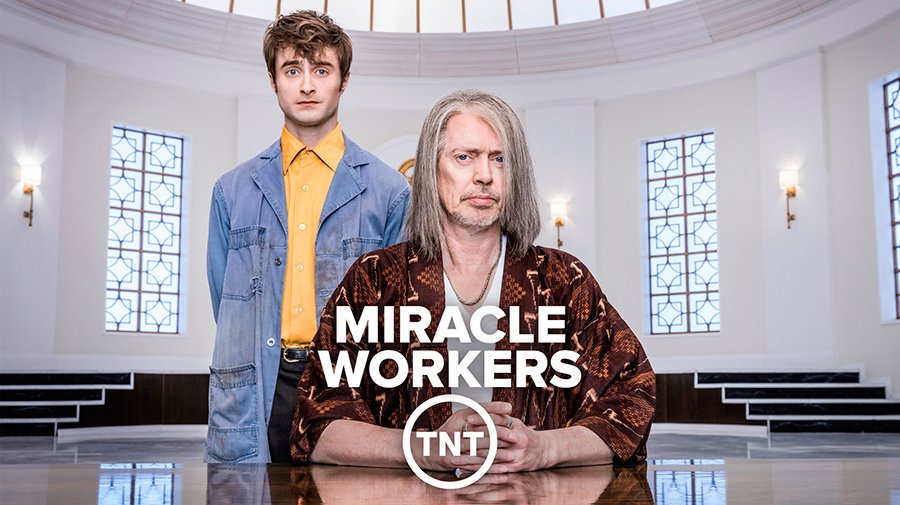 TopSeriesTv's tweet photo. Esta noche estreno de #MiracleWorkers en @canaltnt https://t.co/Dv811BKg2K