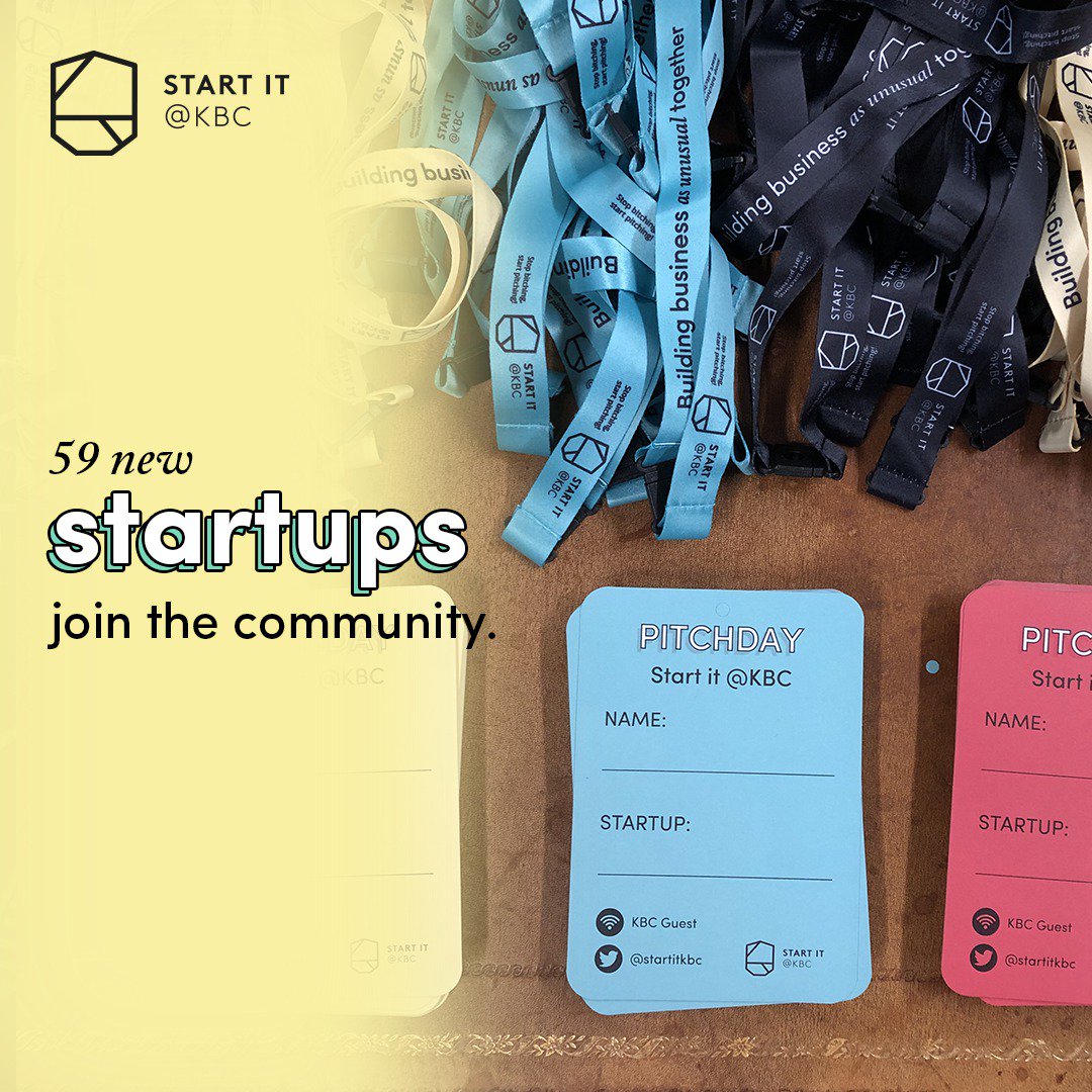 startitkbc's tweet photo. Some of Belgium’s top managers selected 59 new #startups to join the @startitkbc community at #PitchDay. With a strong focus on sustainability and productivity, these ambitious startups are determined to make a change. Read the full press release: https://t.co/UOVd9LhGVQ 👈 https://t.co/GjKAJrzBbL