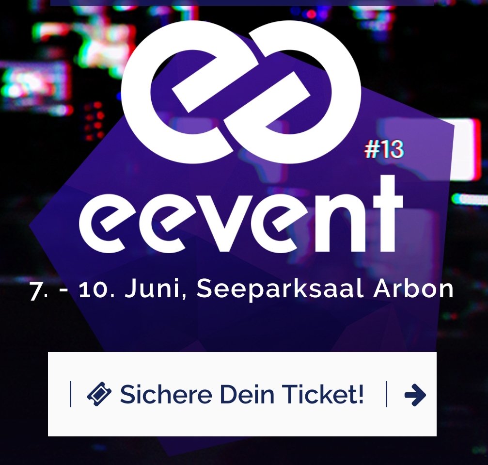 EEventLAN's tweet image. Seit gestern sind wir mit der neuen Website 13.eevent.ch live!
Hol' dir jetzt ein Ticket und melde dich für die Turniere an 🎯

#eevent #eeventlan #lan #lanparty #switzerand #arbon #seeparksaal