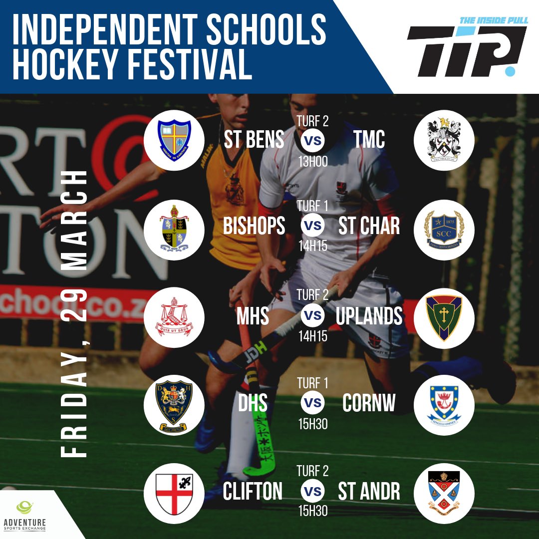 InsidePull's tweet image. Today marks the start of ANOTHER top schoolboys hockey tournament being hosted in Durban this weekend, this time by Clifton College at Riverside Hockey Club. 🕺🏼
.
By the looks of things, shouldn’t all major hockey tournaments be hosted in Durban? Let us know down below 😉👇🏼