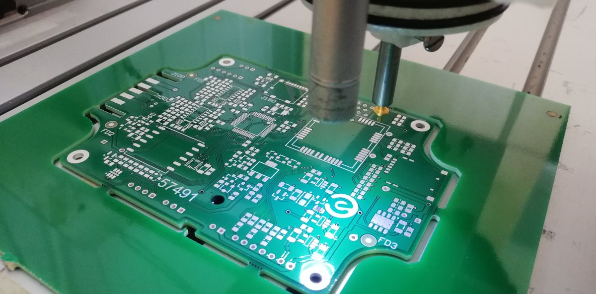 EvoltoDesign's tweet image. It's #FridayProject day again at Evolto. Peter, our CEO, is developing his homemade pick and place machine, Bertha. Peter is rewriting our component-centring algorithm using #OpenCV to improve accuracy.
#IntelligentElectronicDesign #ComputerVision #VisionSoftware