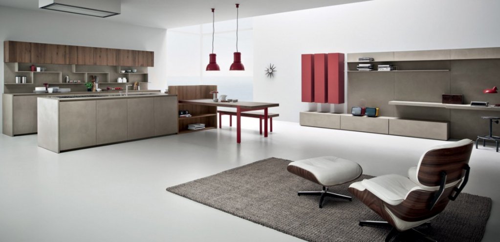 LineK di @zampiericucineofficial è la risposta alle nuove dinamiche del vivere quotidiano: una cucina che si fonde con armonia alla zona living. Questa collezione presenta un nuovo materiale come rivestimento: la resina di cemento.

#Salarolihome #Zampiericucine #design