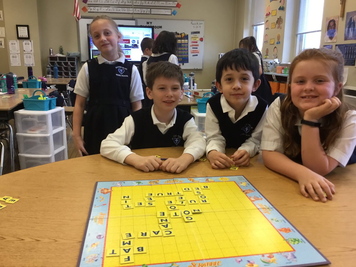 sr_jill's tweet photo. Practicing our word skills by playing some Scrabble Junior!  #SHMS https://t.co/8CbhF3svmE