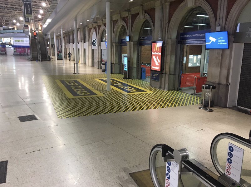 Appleton_Signs's tweet photo. We have been busy at Waterloo Station in London again installing the printed Keep Clear stickers.
#largestickers https://t.co/F8SkehiQfi
