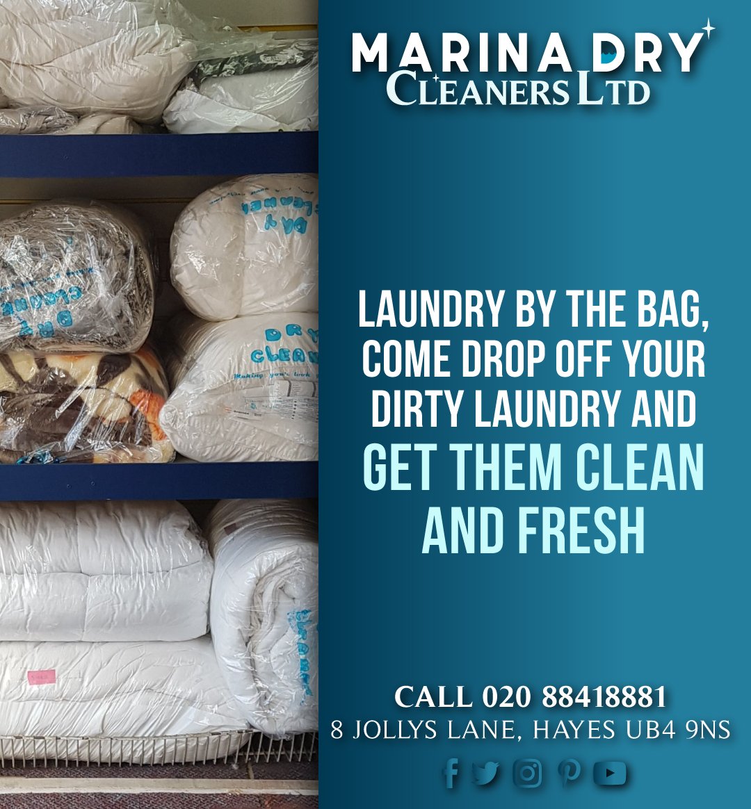 Laundry by the bag, come drop off your dirty laundry and get them clean and fresh! 
Call us on 020 8841 8881.

#dry #cleaner #super #wash #clothes #drycleaning #thelaundryqueen #drycleaners #fresh #clean #cleanlaundry #dryclean #womanpreneur #laundry #UK #UnitedKingdom