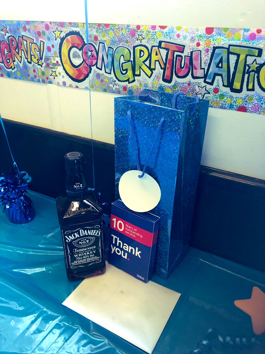 Can’t believe I am celebrating 10 years service at Tesco!!! Great memories so far and plenty to look forward to!!! #OneTeam #teamtesco #706 #10years @izablizzie @nabby78