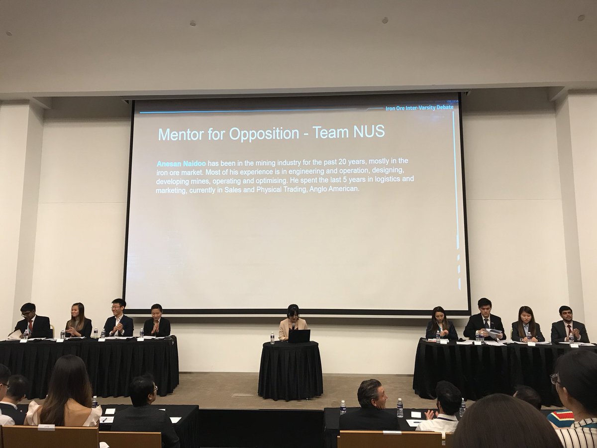SGXGroup's tweet photo. #HappeningNow - Inaugural #IronOre inter-varsity debate organised by #SGX and #Esteel!
@NTUsg @NUSingapore
#IronOreWeek https://t.co/NHHRB1ppCo