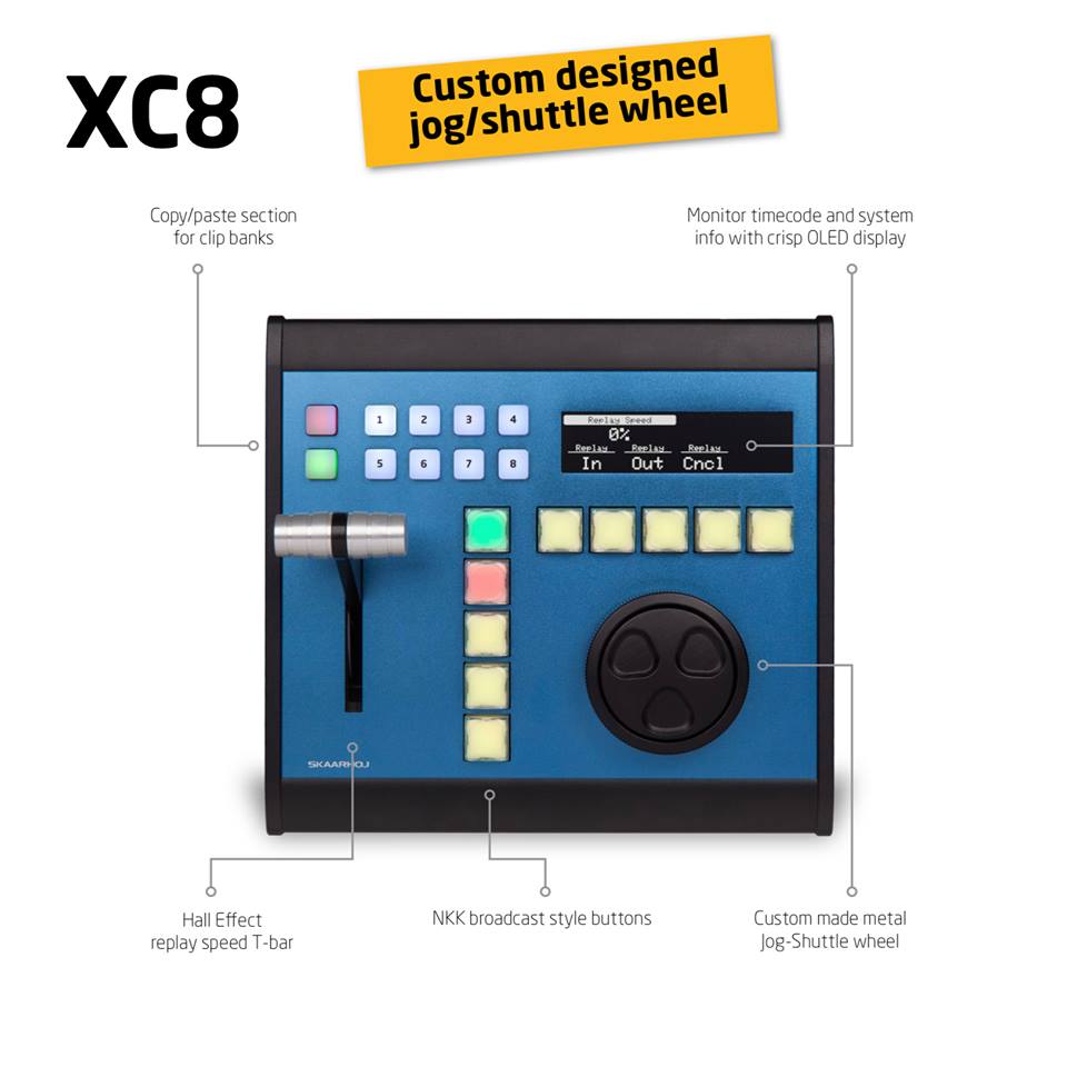 skaarhoj's tweet photo. Beautiful Replay surface. Check XC8 here!
- https://t.co/bMQbgkYobE
#softron #vmix #vmixhd #replay #slomo #slowmotion #lsm #lsmsystem #liveproduction #broadcast #broadcastcontrol #nab2019 #nabshow #skaarhoj #controlsurface https://t.co/MViCUtI6m1