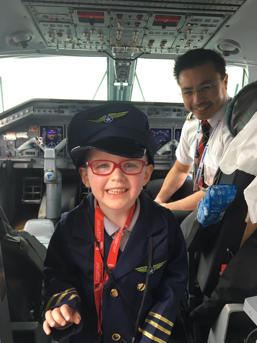 CoDerryAirport's tweet photo. ✈️✈️What an absolute pleasure meeting 4year old Jonny today. 
He has started his training early for Loganair ✈️✈️
Reach for the stars 🌟 Jonny and your dreams will come true 🥰
#TraineePilot #Aviationlife #ChooseCoDA https://t.co/L2cAto9iHV