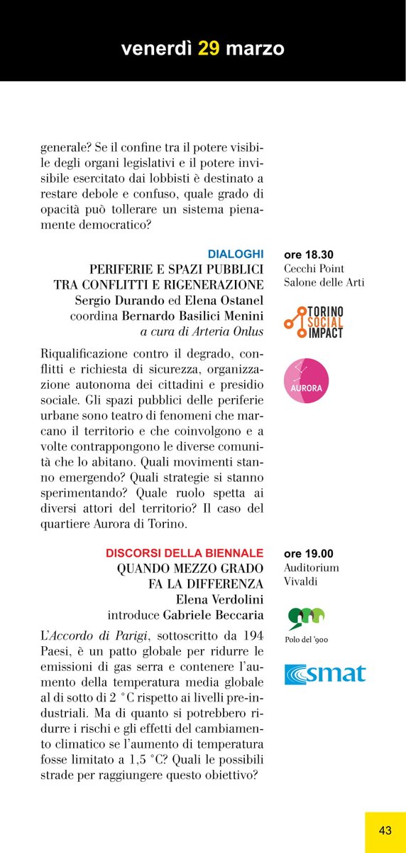Chi decide di chi è la #città? 
E' una questione di #democrazia. 
Verso <a href="/BiennaleDemocr/">Biennale Democrazia</a> per discutere di #periferie #rigenerazione #conflitti nel quartiere #aurora ma non solo <a href="/TOSocialimpact/">Torino Social Impact</a> <a href="/twitorino/">Città di Torino</a> <a href="/ilPolodel900/">ilpolodel900</a> <a href="/MSCActions/">Marie Skłodowska-Curie Actions</a> <a href="/iuav/">Università Iuav di Venezia</a>
