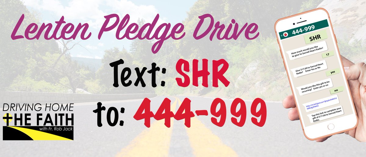 SacredHeartAM's tweet photo. Your small $5 Gift Supports @SRMorning PRO-LIFE Radio!
Text: SHR to 444-999
#donate #prolife https://t.co/cVb2HRvHWW