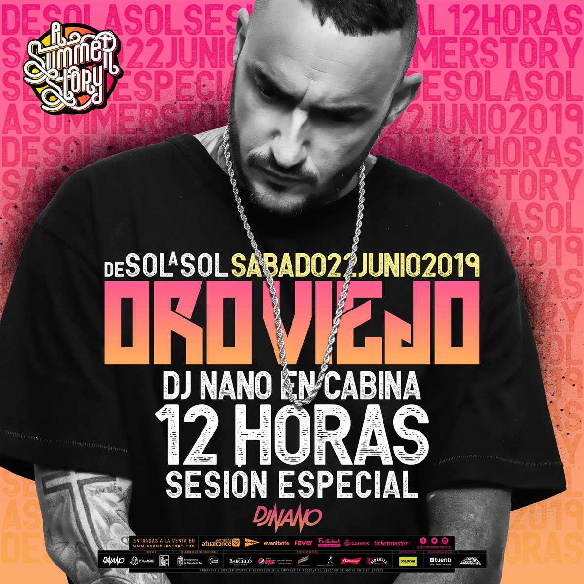RT+FOLLOW. Sorteo una entrada VIP para Oro Viejo. No hay mejor manera de celebrar el 5° aniversario de #ASummerStory y de #OroViejo dentro del festival que de esta manera.

¡El 22 de junio bailaremos de SOL a SOL con 12 horas en cabina de <a href="/djnanoshow/">Dj Nano</a>!

➡ asummerstory.com
