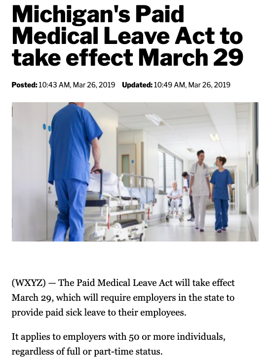 FmlyValuesWork's tweet photo. Get ready #Michigan! TY @momjustice and partners for this amazing win for workers and their families!
FYI - Find your state, join the movement: https://t.co/Hz7cQ9Yj6U
#PaidSickDays #EarnedSickTime #TimeToCare No more #SickAtWork https://t.co/TyGezjuahP