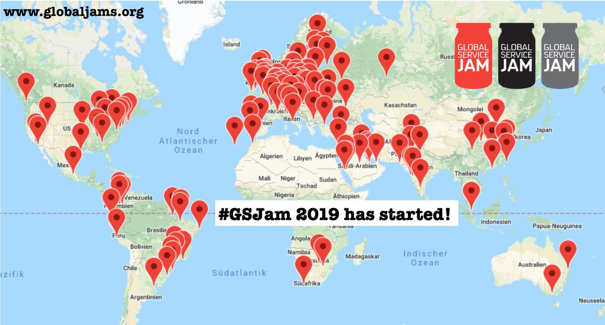 #GSJam 2019 is already rolling in #SaudiArabia #UAE #Australia #Singapore #China #HongKong! Is it the biggest EVER event for #servicedesign #designthinking ? More at globaljams.org and on #GSJam /al
