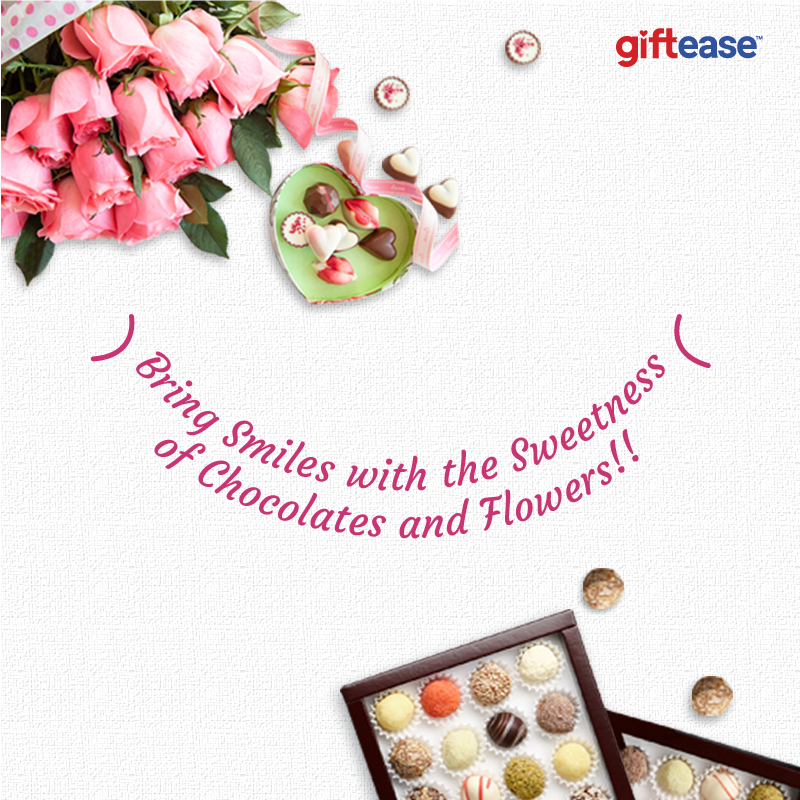 Stuff that instantly brings smile on your loved one's face!

Be it any reason, just order a bouquet and #chocolates.

Shop Now! bit.ly/2uBw4QG

#Flowers #bouquet #Giftease #Gifts