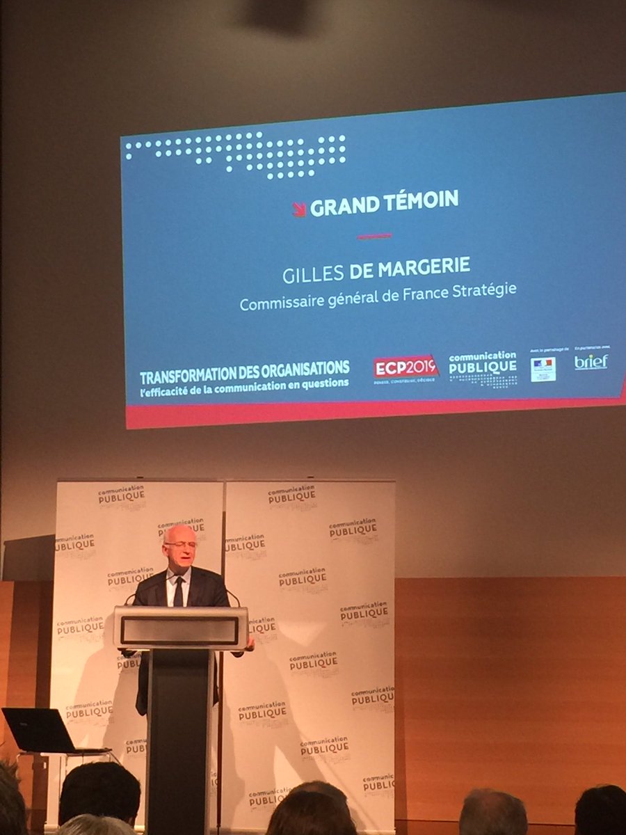 Conclusion de ces conférences sur la transformation des organisations publiques par #compublique par G.de Marguerite de France Stratégie « la défiance est générale,le monde à changé et entre les échéances électorales, il faut que vive la démocratie »