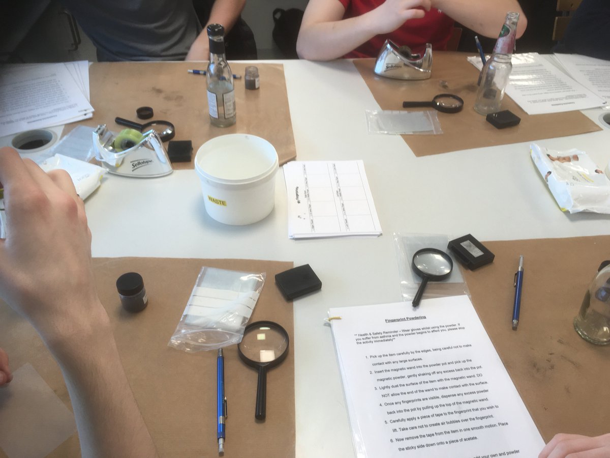 Rawlins_science's tweet photo. Post 16 enjoying forensic analysis at University of Derby. https://t.co/y8nIjzbCFU