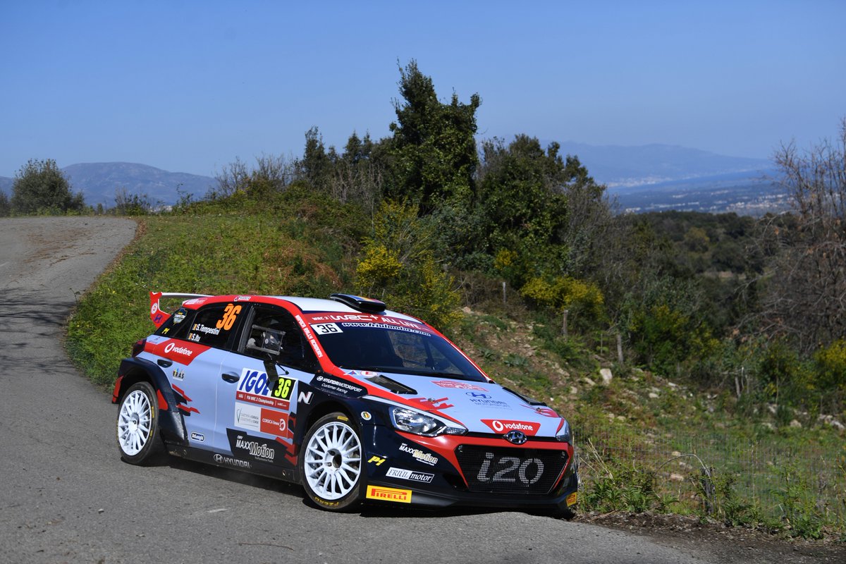 Unfortunately, we were forced to stop on SS3 due to some problems with a wishbone and a disc brake.  
Tomorrow is a new day.
#TourdeCorse #WRC2 😠