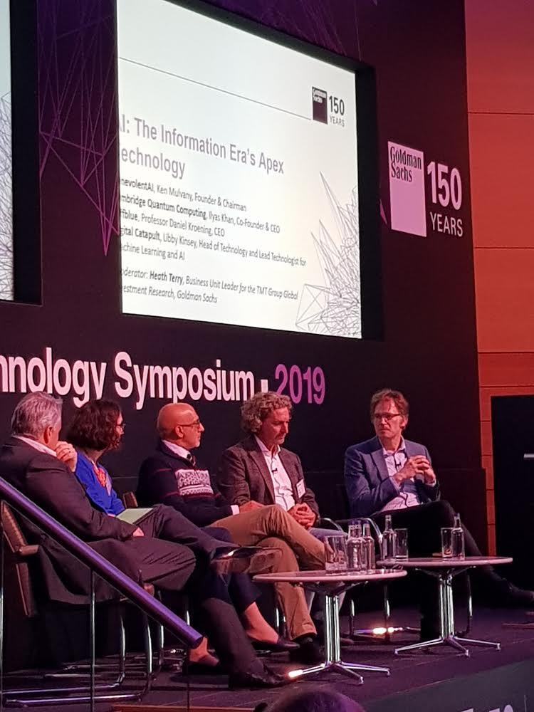 DiffKroening's tweet image. Congratulations @diffbluehq on passing 1000 followers on @Twitter! Thought it's time for me to join the tweeting fun. I had a great time on stage w/ panel @GoldmanSachs Disruptive Technology Symposium's "#AI: The Information Era's Apex Technology". #AIforCode