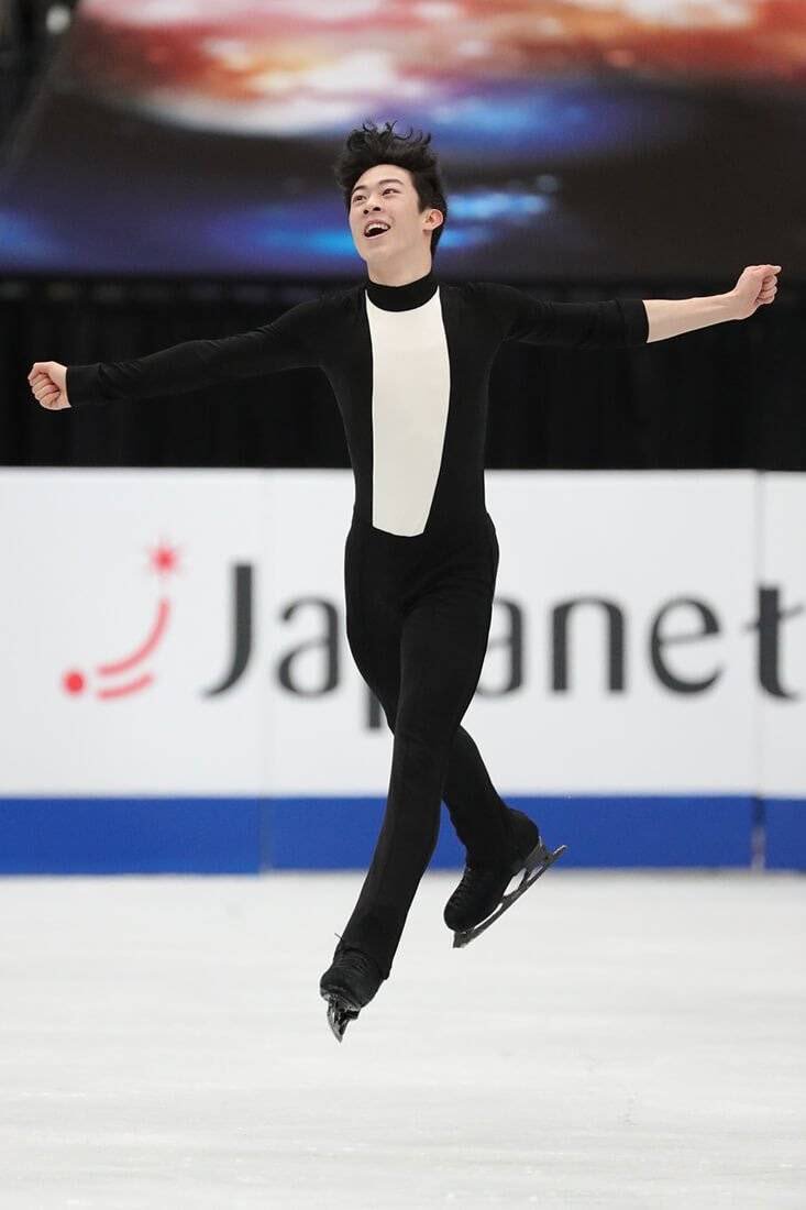 Image result for Nathan chen penguin suit