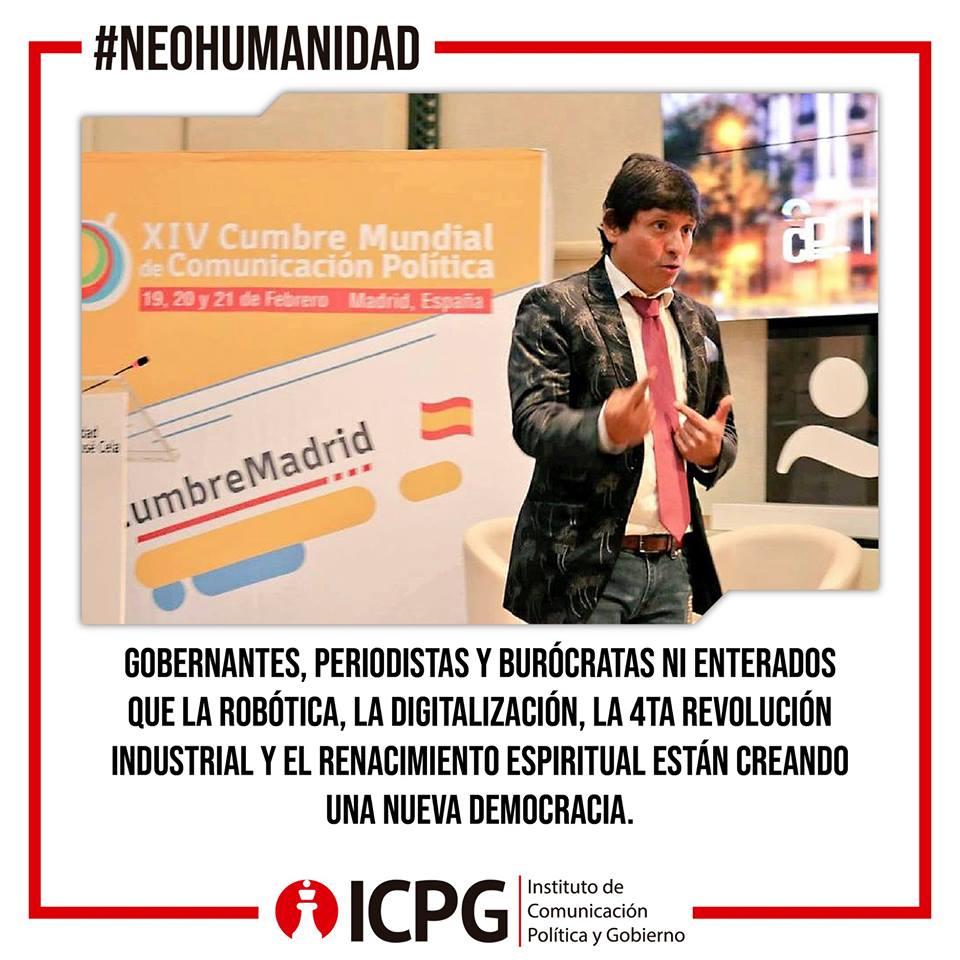 InstitutoICPG's tweet photo. Gobernantes, periodistas y burócratas ni enterados que la robótica, la digitalización, la 4ta revolución industrial y el renacimiento espiritual están creando una nueva Democracia.
@henryrafael
#Gobiernos #Neohumanidad #Democracia https://t.co/M0XFP6lVKQ