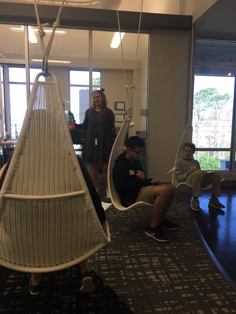 Mrs_Lewis_'s tweet photo. Flexible seating has a whole new meaning #charlespmurray #nhcscte #studentsatwork #castlebranch https://t.co/JUANzituos