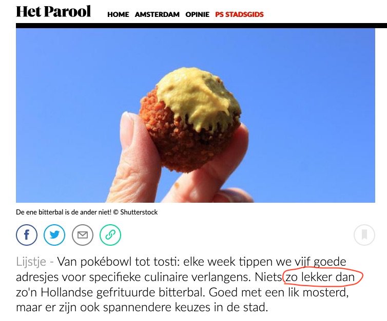 Taaldokter's tweet photo. Dan je ervan houdt tenminste... #hypercorrectie @parool https://t.co/ViAXUSOShn