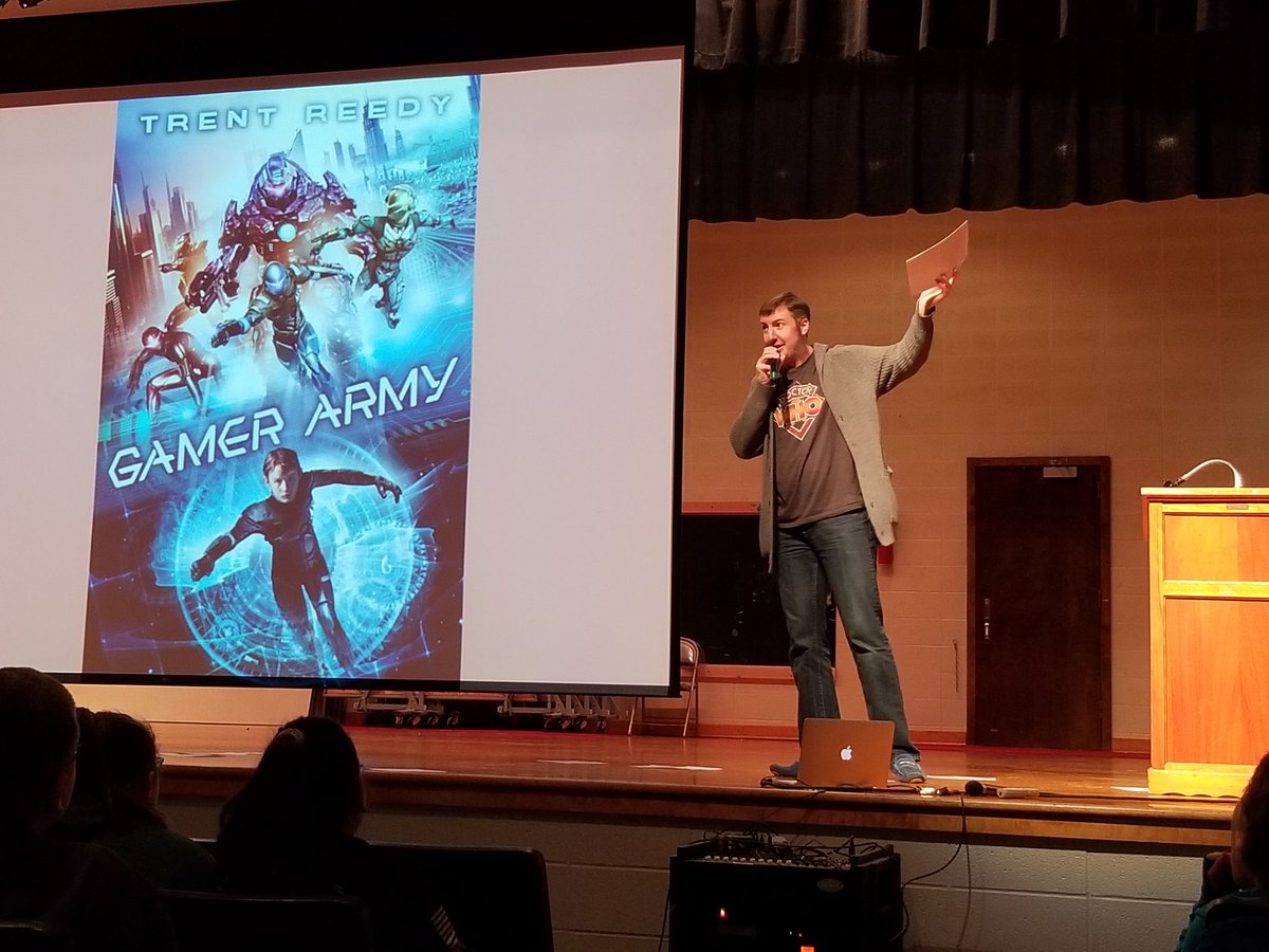 MarkAlbertsen's tweet photo. Author and Union Alum, Trent Reedy, joins UMS today.  Awesome experience for our students!
#unionpride https://t.co/BXGyJLGF9Q
