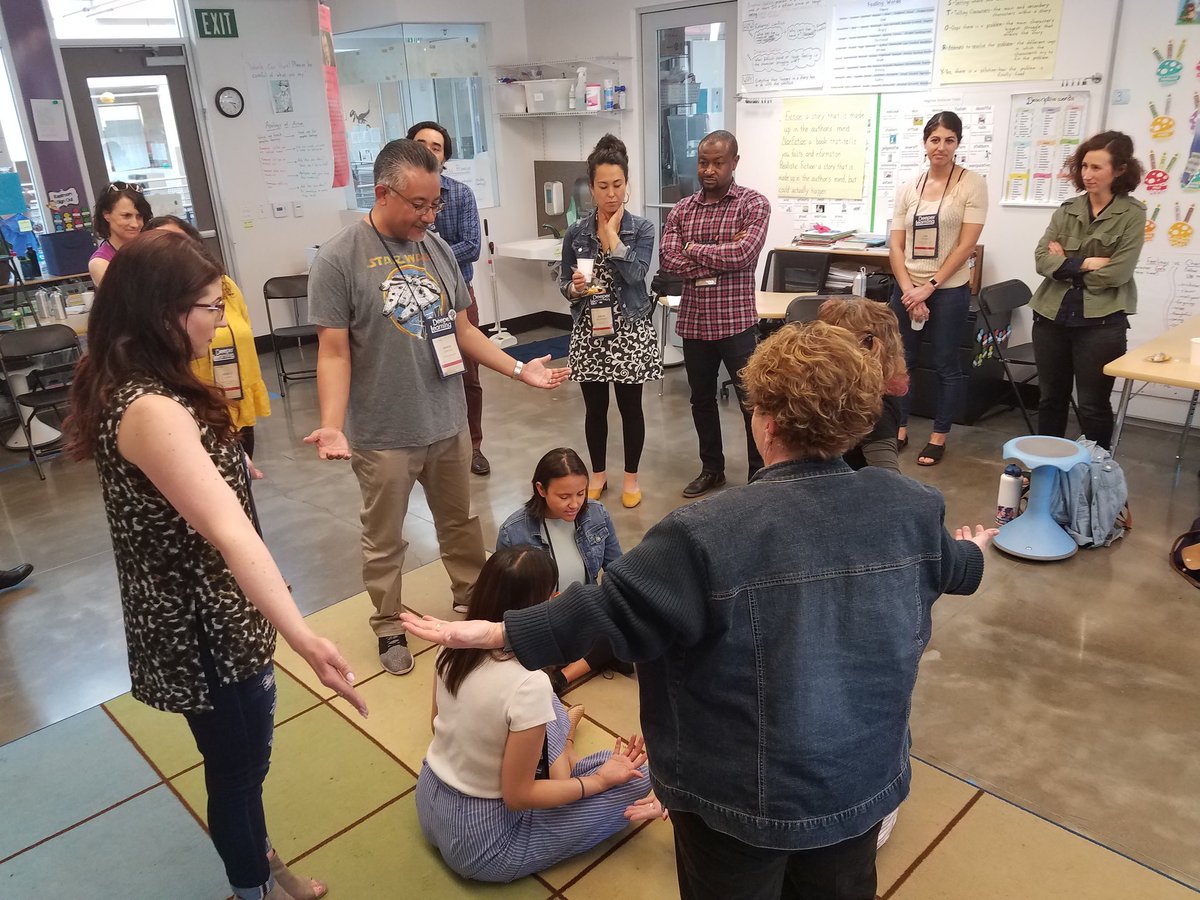 rewolfe13's tweet photo. Shout out to the amazing group of "We're Acting Up" Deep Divers who used their heads & bodies to tackle the oppressions that keep our youth from knowing liberation. I laughed, I cried, it was better than... #dl2019 #DeeperLearning2019 #imagetheater https://t.co/xl41PEaSxV
