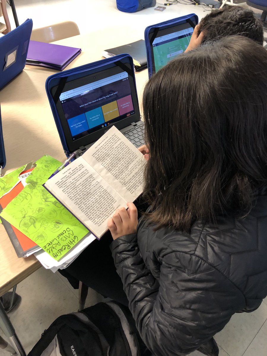 jlbowden5's tweet photo. Students take an online interactive quiz to show evidence of learning.  #Quizizz #BetheOneLMS #GobeyondLampasas @LampasasMS https://t.co/TdZmPLD0P5