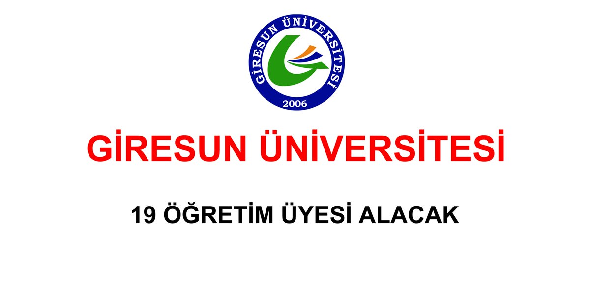 Giresun Üniversitesi 19 Öğretim Üyesi Alacak
Ayrıntılı Bilgi İçin;
Tıklayınız. bymemur.com/giresun-univer… <a href="/grubasin/">Sin_gruba</a>  <a href="/unitimsah28/">Ünitimsah Giresun</a>