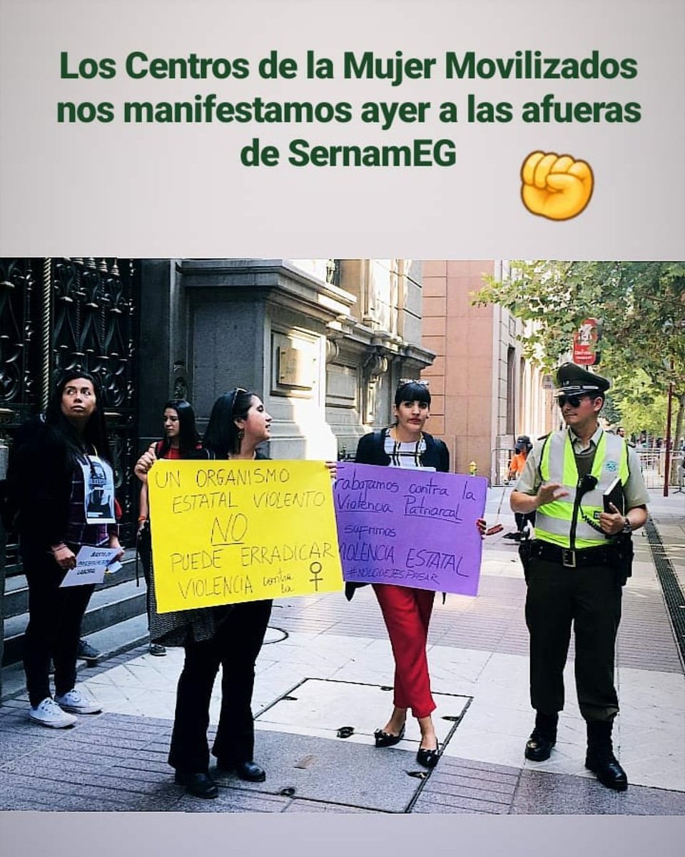 LBValdes's tweet photo. Esto no se ha solucionado, siguen movilizados los Centros de la mujer. @SernamEGChile reacciona! 

Ayúdenos a difundir @subelaradio @ValdebenitoNata @Icydoor @Rayenaraya @tv_monica @CexarAntonio @chirimoyalegree @santasviolettas https://t.co/zF6x70E7GQ
