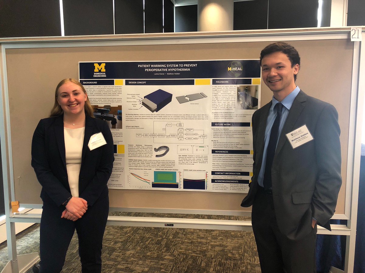PeriOperative members Lainie Eisner and Matthew Holden are presenting on their project at Rice 360 Global Health Design Competition 2019!