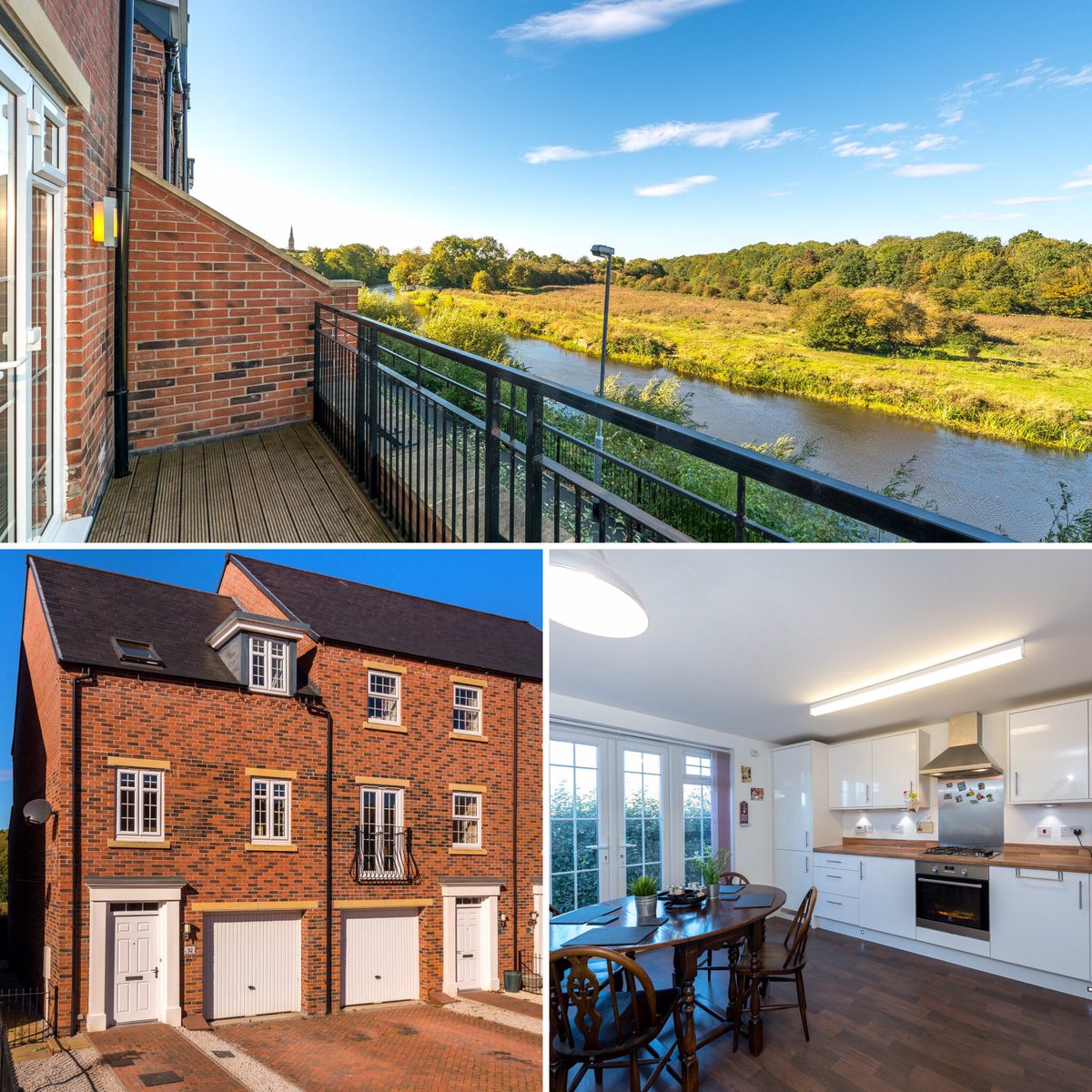 winknewark's tweet photo. 🏡This modern three bedroom townhouse with picturesque views towards the River Trent comes unexpectedly back onto the market, competitively priced with a price tag of £225,000🏡
River View Newark
 
#popular #location #train #station #northgate #buy #reduced #newark #winkworth https://t.co/LAqOPKFoNj