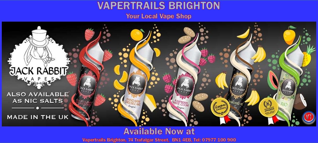 🚨Jack Rabbits full juice range Available in Store Now.  All on Testers so you can try it before you buy...😍🍓🌬️🌬️🌬️#vapeuk #vapers #brighton #vapertrailsbrighton #vapefam #jackrabbitvapes