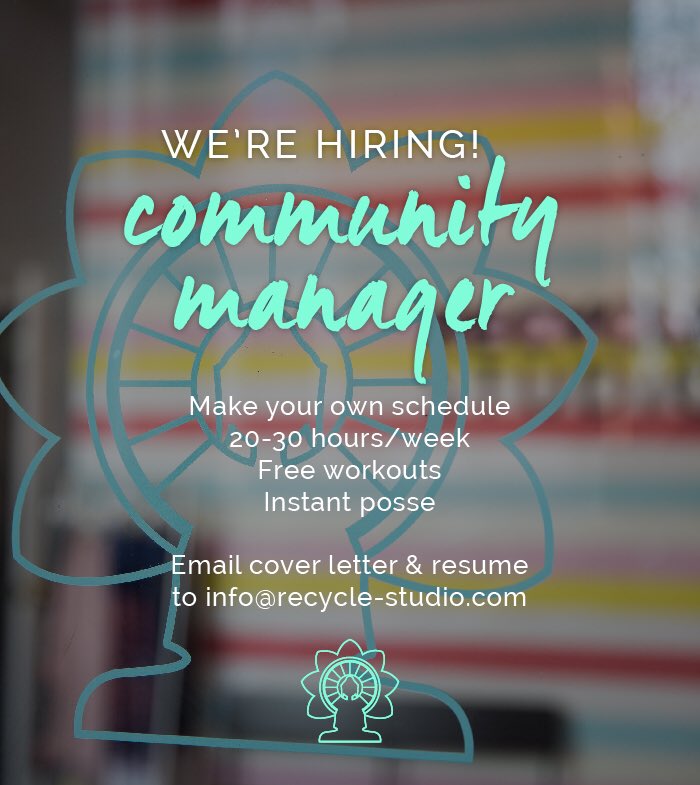 RECYCLE_STUDIO's tweet photo. We are hiring a community manager! https://t.co/WzZpepGzqW