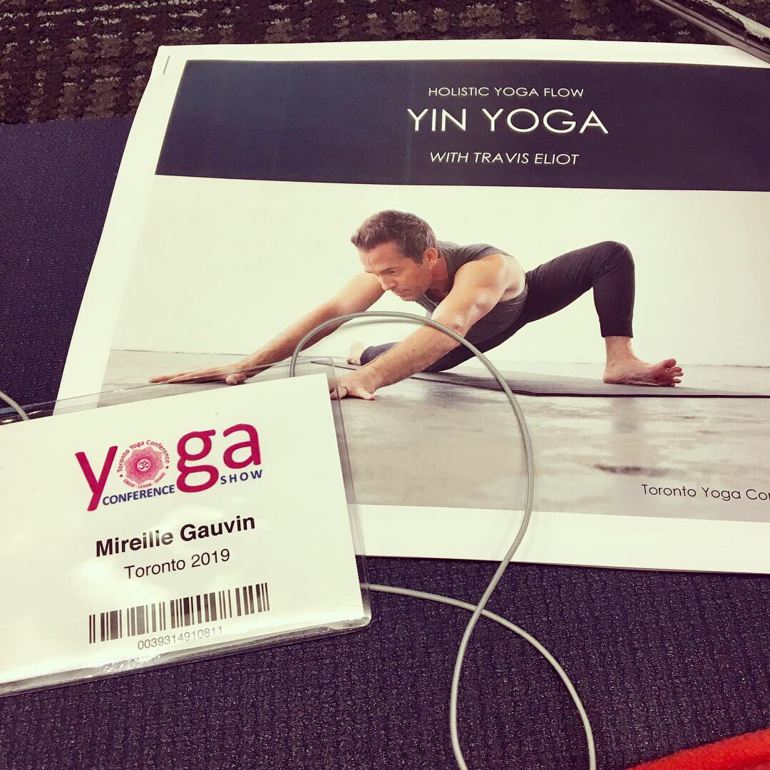 Yin YTT with @realtraviseliot <a href="/yogaconference/">Yoga Conference</a> today! Just enjoyed a fantastic practice! Looking forward to delving deeper into the study! #yoga #yogateacher #lovemyjob #yinyoga #Toronto