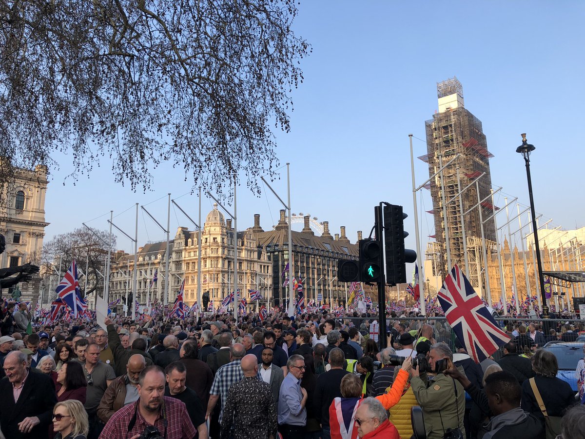 matthewlesh's tweet photo. UPDATE: I am now estimating 17.4 million people have come to protest for Brexit today #BullshitStatistics https://t.co/5eRSl5zQ5M
