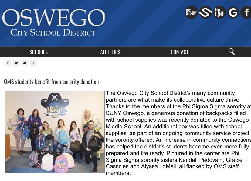 phisigoswego's tweet photo. We're so glad that the Oswego Middle School enjoyed our donation of school supplies! Seeing this made our hearts feel so full❤️ 
https://t.co/DteCro308Q https://t.co/n5178eWVHE